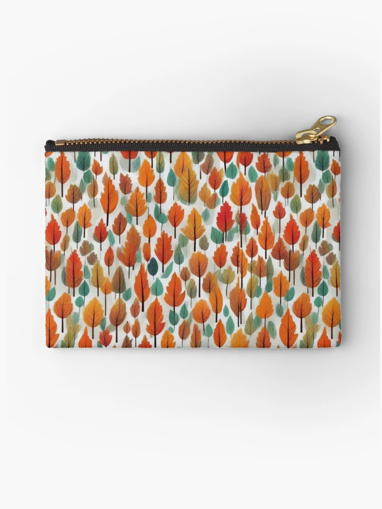 Thumbnail 1 of 4, Zipper Pouch, Autumn pattern designed and sold by Fil4.