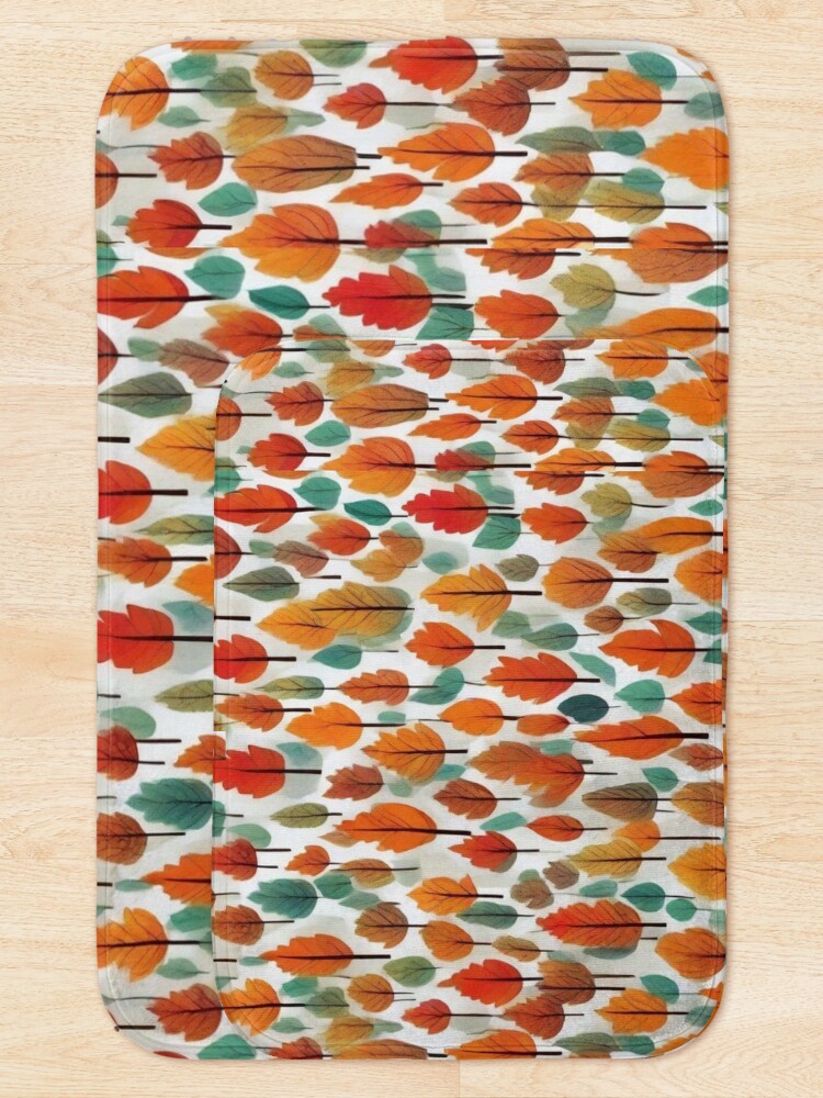 Thumbnail 5 of 6, Bath Mat, Autumn pattern  designed and sold by Fil4.