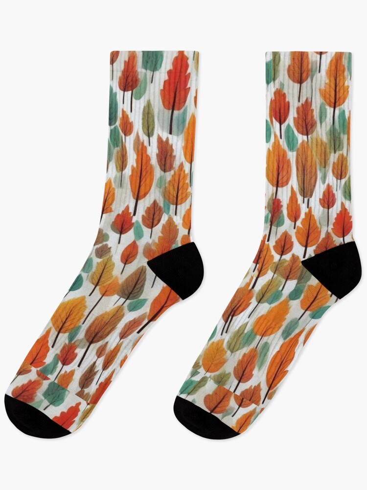 Thumbnail 1 of 5, Socks, Autumn pattern designed and sold by Fil4.