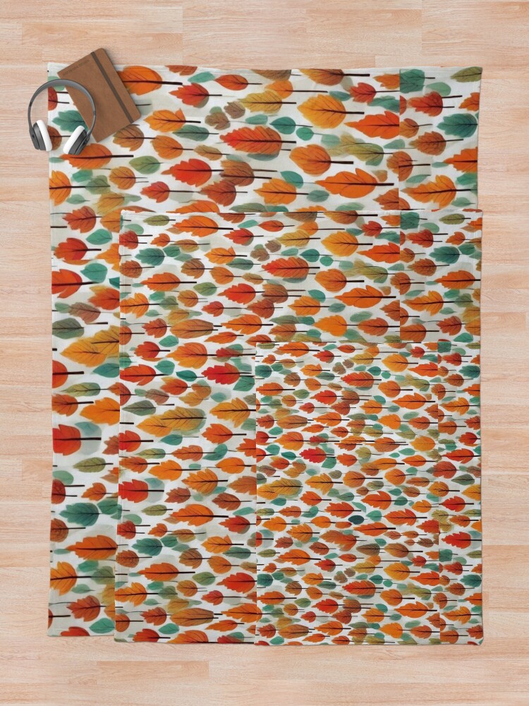 Thumbnail 5 of 6, Throw Blanket, Autumn pattern designed and sold by Fil4.
