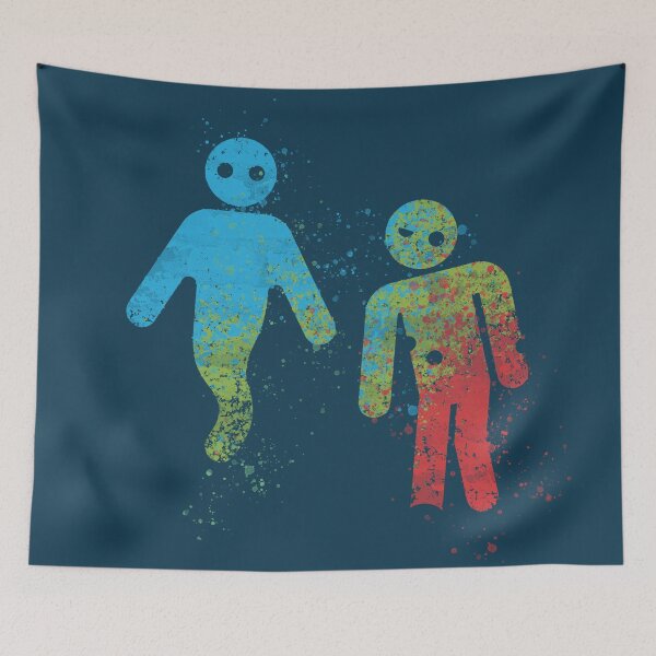 Item preview, GHOST & ZOMBIE on dark background  designed and sold by BrownWoodRobot.