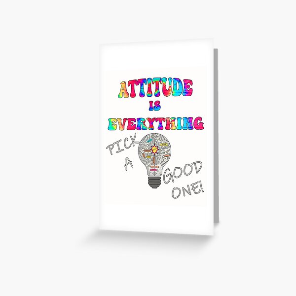 Artikel-Vorschau von Die Einstellung ist alles. Wählen Sie ein gutes Motivationszitat aus., designt und verkauft von tamdevo1.