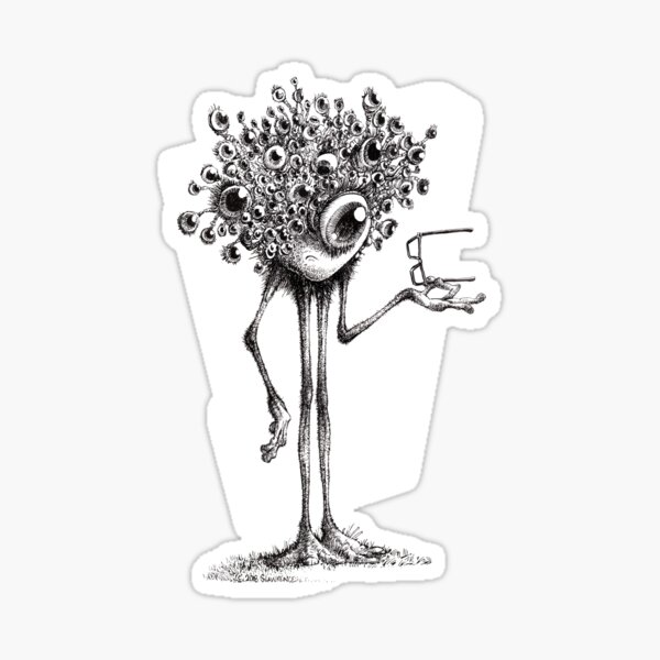 Eyenar Orbison, Living in a Two-Eyed World Sticker