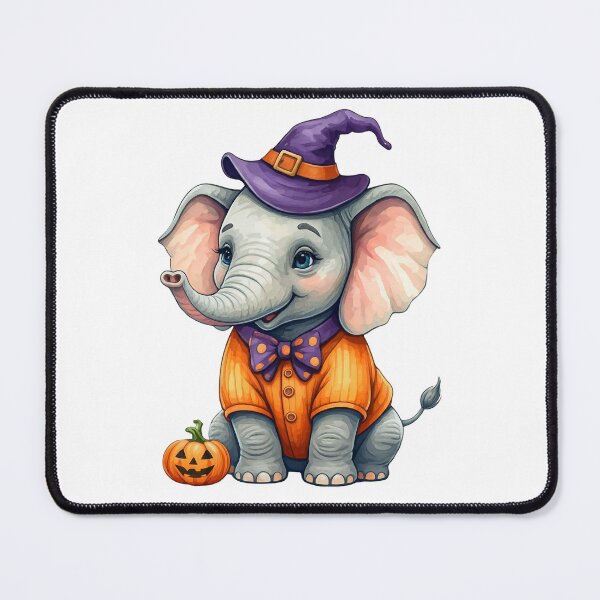 Item preview, Adorable Elephant Dressed as a Halloween Wizard Ready for Trick-or-Treat Fun! designed and sold by prkpuriku.