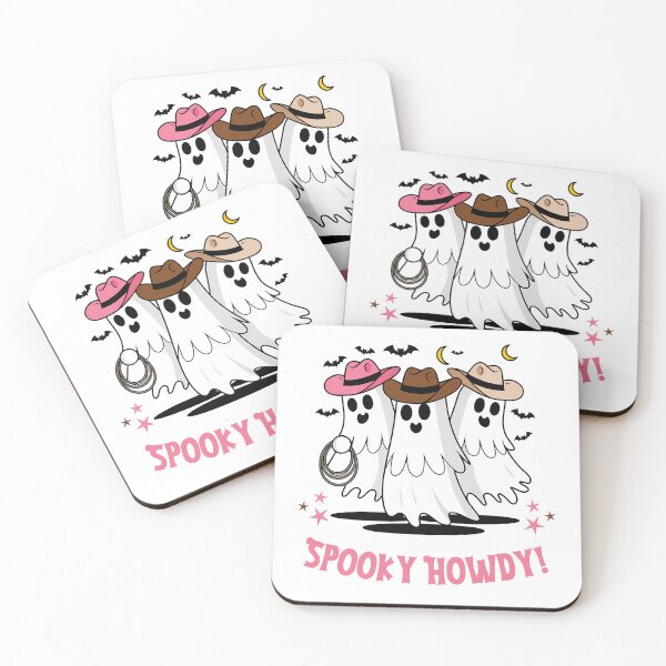 Item preview, Halloween Cowboy Cowgirl Ghost, Retro Halloween, Western Halloween, Country Wild West, Gift for Him, Gift for Her, Spooky Halloween Party designed and sold by PuralunaCreations.