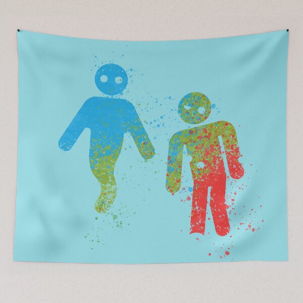 Item preview, GHOST & ZOMBIE on light background designed and sold by BrownWoodRobot.