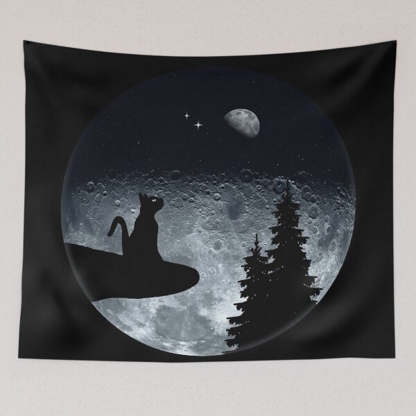 Item preview, Moon Watching Cat designed and sold by Gypsy  Queen.