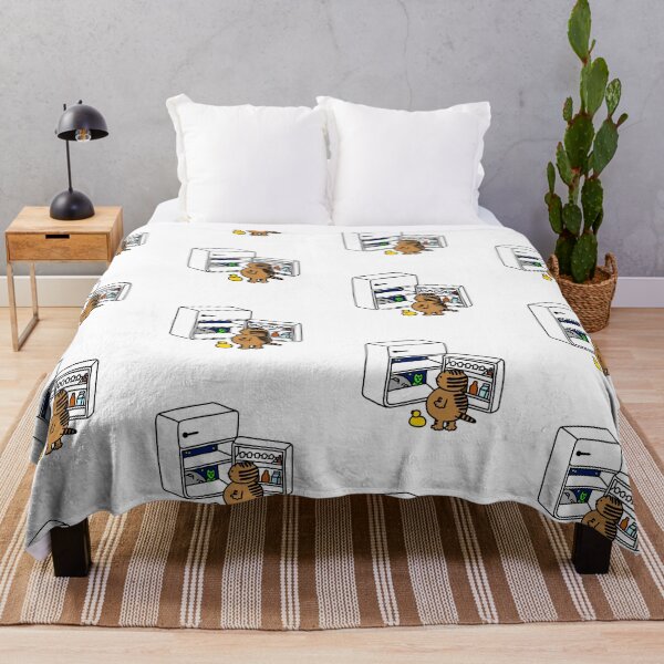 Item preview, a Cat and a Duck looking at an alien through the refrigerator designed and sold by superbaechoo.