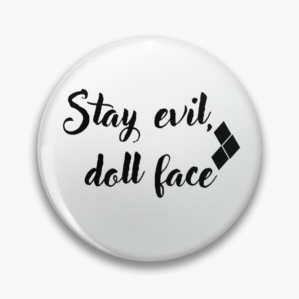 Item preview, Stay evil, doll face designed and sold by mimirocker.