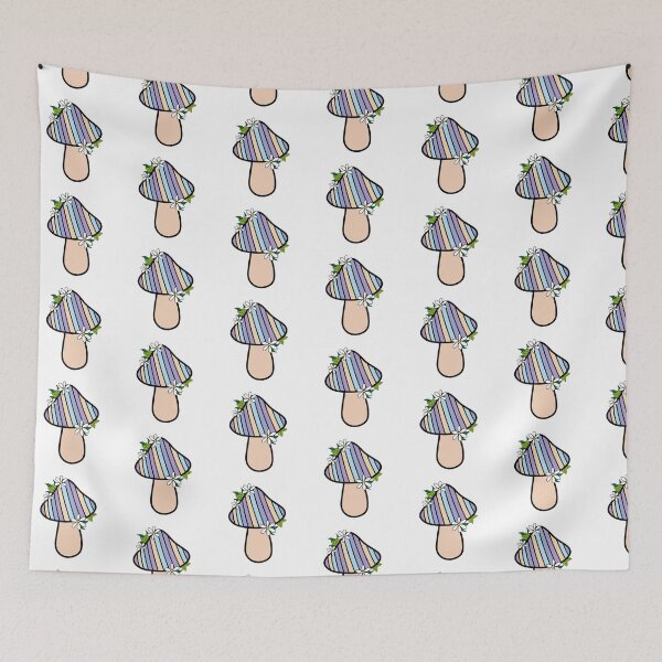 Item preview, Retro Mushroom Pastel Colors, Purple and Cream  designed and sold by MrsCreative1.