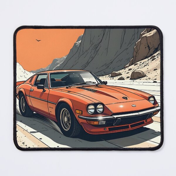 Item preview, An orange car in the mountains against an orange sky designed and sold by RobiCom.