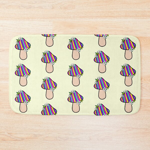 Item preview, Retro Mushroom Neon colors, Pink, Purple, Yellow and Green designed and sold by MrsCreative1.