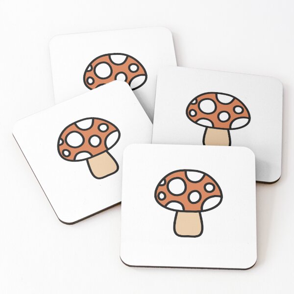 Item preview, Retro Cute Mushroom Orange and White designed and sold by MrsCreative1.