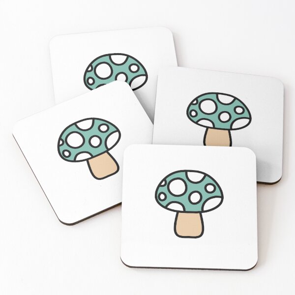 Item preview, Retro Cute Mushroom Green and White designed and sold by MrsCreative1.