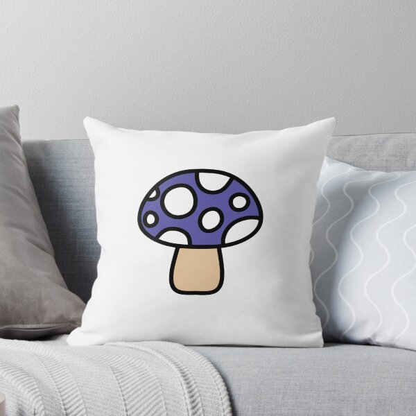 Item preview, Retro Cute Mushroom Purple and White designed and sold by MrsCreative1.