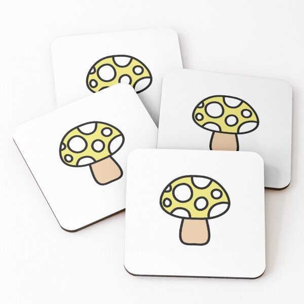 Item preview, Retro Cute Mushroom Yellow and White  designed and sold by MrsCreative1.