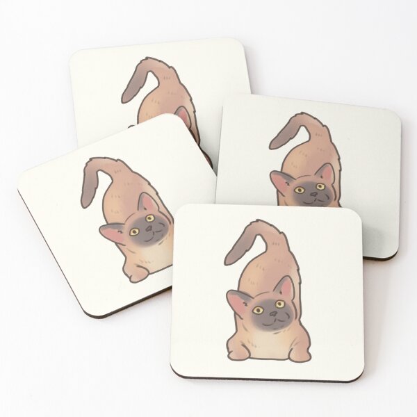 Item preview, Burmese cat illustration  designed and sold by Artofmayara.