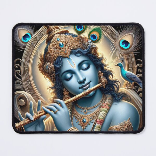 Item preview, Divine Elegance: Hyper-Realistic Lord Krishna designed and sold by raiseyourvibe1.