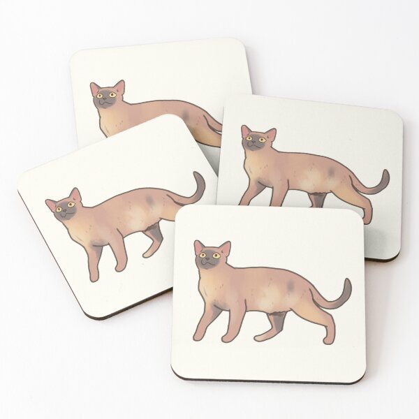Item preview, Cute Burmese cat art designed and sold by Artofmayara.