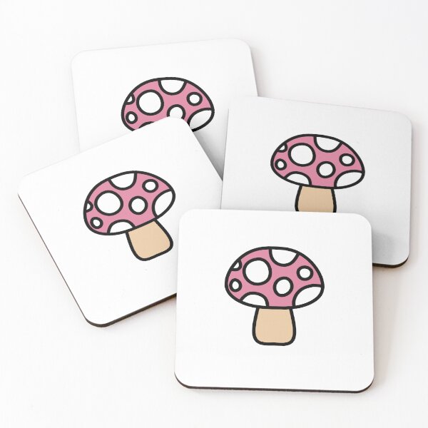 Item preview, Retro Cute Mushroom Pink and White  designed and sold by MrsCreative1.