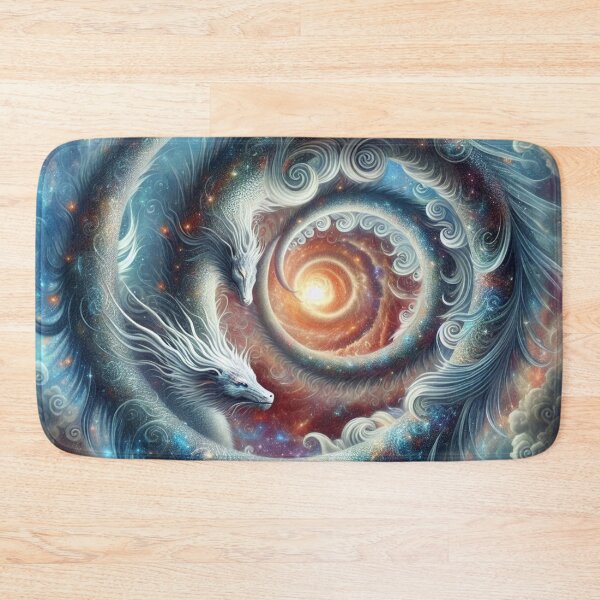 Item preview, Celestial Serpentine A Cosmic Dance of Dragons designed and sold by TeslaSt0re.