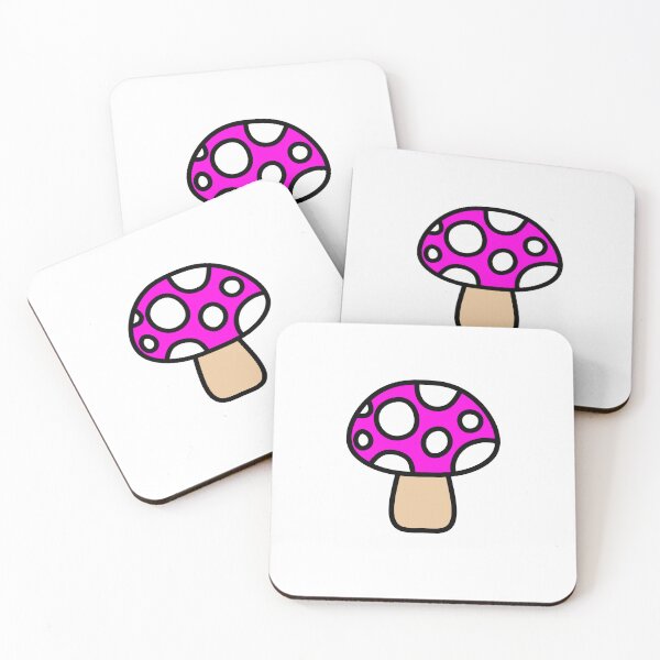 Item preview, Retro Cute Mushroom Neon Pink designed and sold by MrsCreative1.