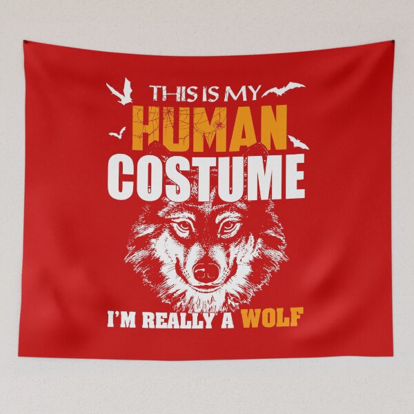 Item preview, This is My Human Costume I'm Really a Wolf Lover Men Kids designed and sold by FernaRoje.