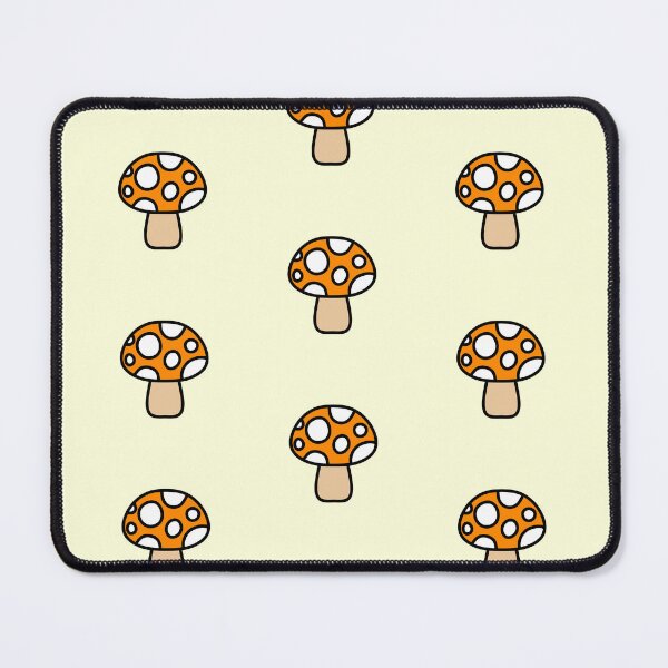 Item preview, Retro Cute Mushroom Bright Orange and White designed and sold by MrsCreative1.