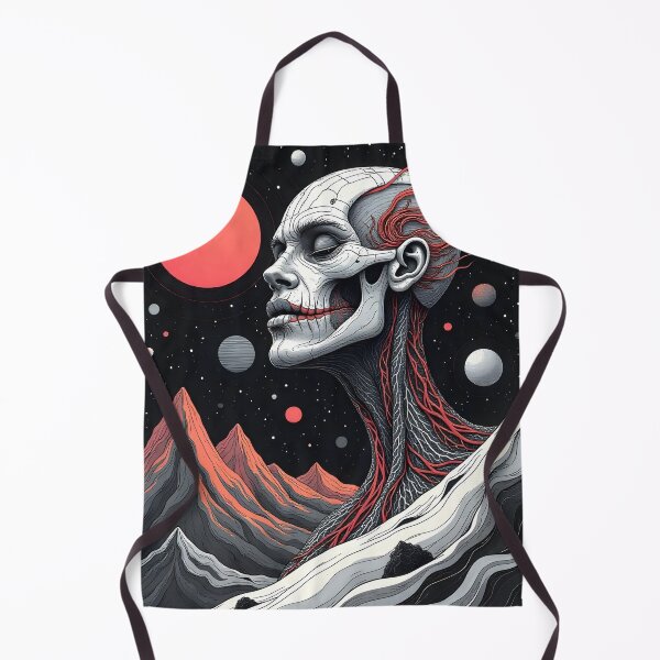 Item preview, A photograph of mountains against the backdrop of space with a human head designed and sold by RobiCom.