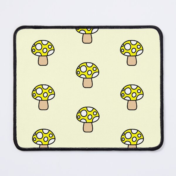 Item preview, Retro Cute Mushroom Bright Yellow and White designed and sold by MrsCreative1.