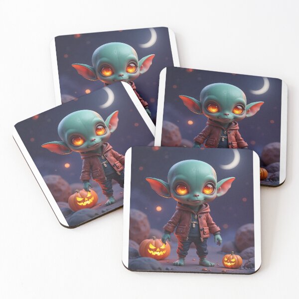 Item preview, Lindo extraterrestre de Halloween designed and sold by JoyPhotoArt.