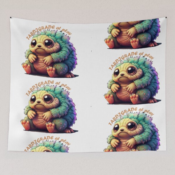 Item preview, Tardigrade at Play - Cute and adorable WaterBear for ScienceArt lovers designed and sold by DesignDen1587.