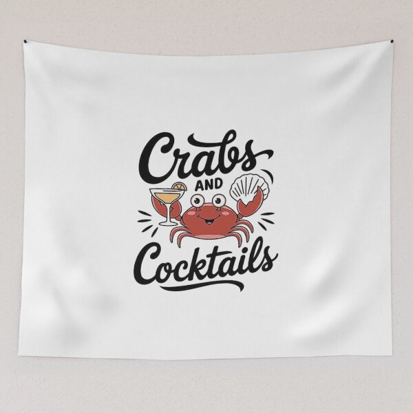Item preview, Fun Crab Cocktail Design for Beach and Seafood Lovers designed and sold by love3617.
