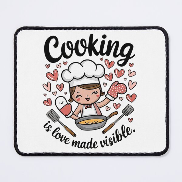 Item preview, Adorable Chef Cooking Illustration - Love Made Visible designed and sold by love3617.