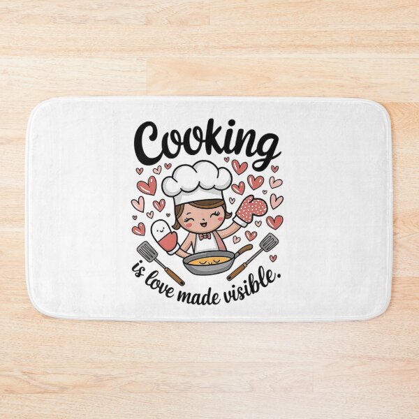 Item preview, Adorable Chef Cooking Illustration - Love Made Visible designed and sold by love3617.