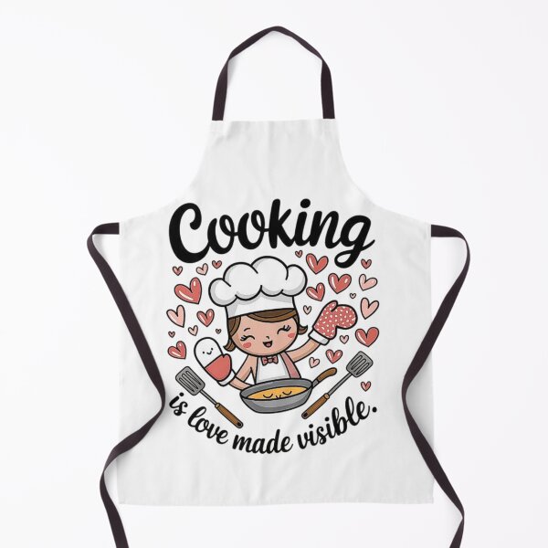 Item preview, Adorable Chef Cooking Illustration - Love Made Visible designed and sold by love3617.