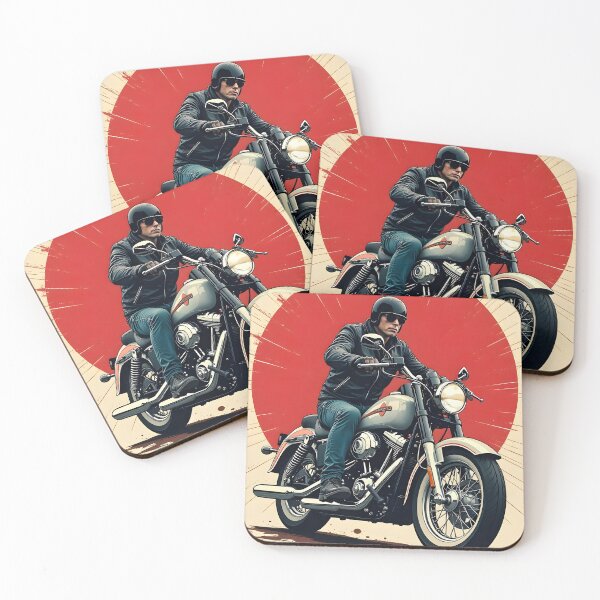 Item preview, Man on a motorcycle designed and sold by RobiCom.