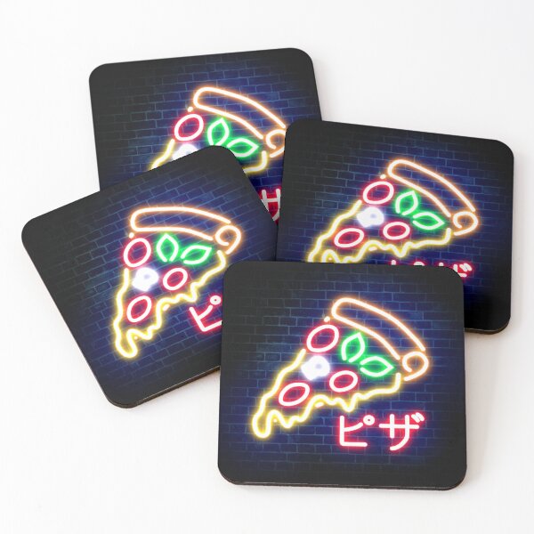 Item preview, Neon pizza sign in Japanese designed and sold by Onismika.