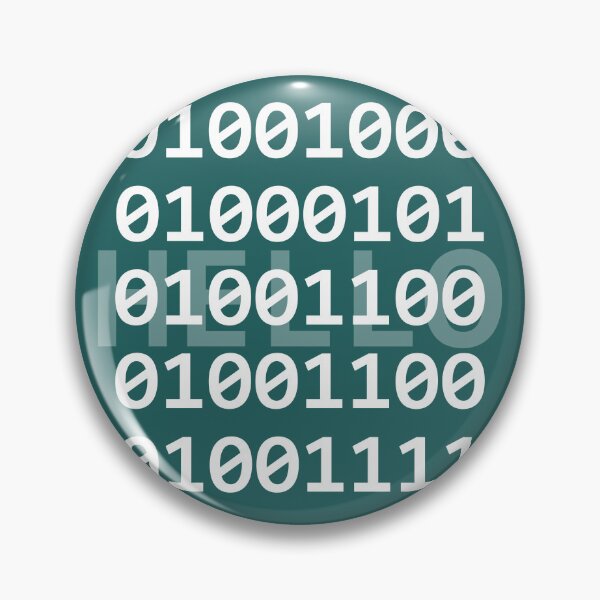 Item preview, Binary Code : Hello - A Modern Digital Greeting designed and sold by Chroma Artis.