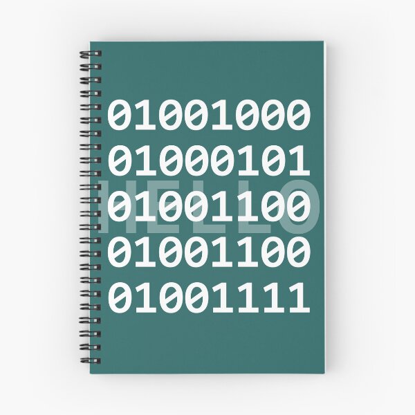 Item preview, Binary Code : Hello - A Modern Digital Greeting designed and sold by Chroma Artis.