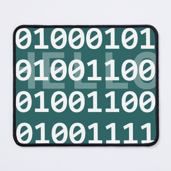 Item preview, Binary Code : Hello - A Modern Digital Greeting designed and sold by Chroma Artis.
