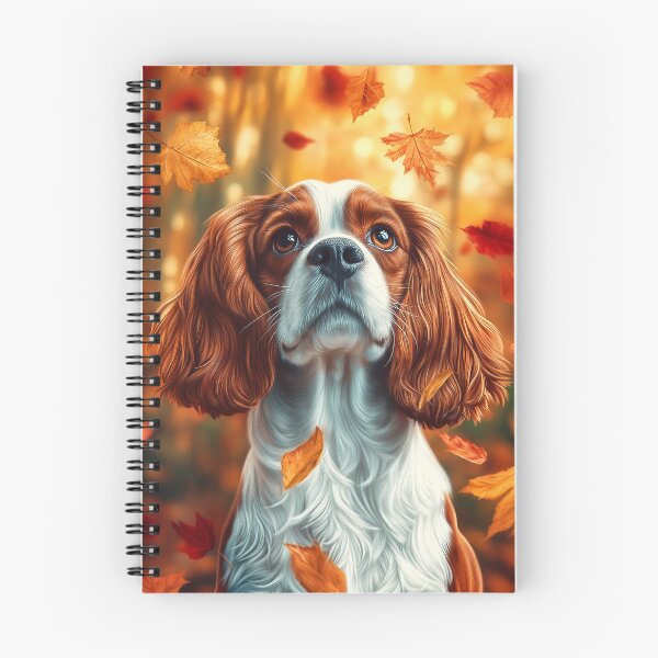 Item preview, Cavalier King Charles Spaniel in Autumn designed and sold by PetsArt.