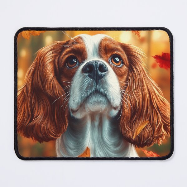 Item preview, Cavalier King Charles Spaniel in Autumn designed and sold by PetsArt.