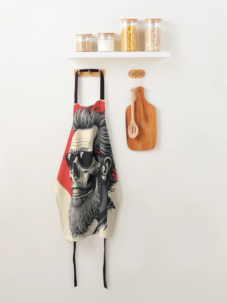 Thumbnail 4 of 6, Apron, Bearded man designed and sold by RobiCom.