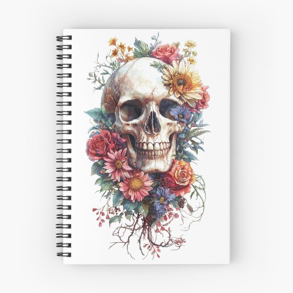 Item preview, Floral Skull - Boho Chic Gothic Art designed and sold by pixal-shop.