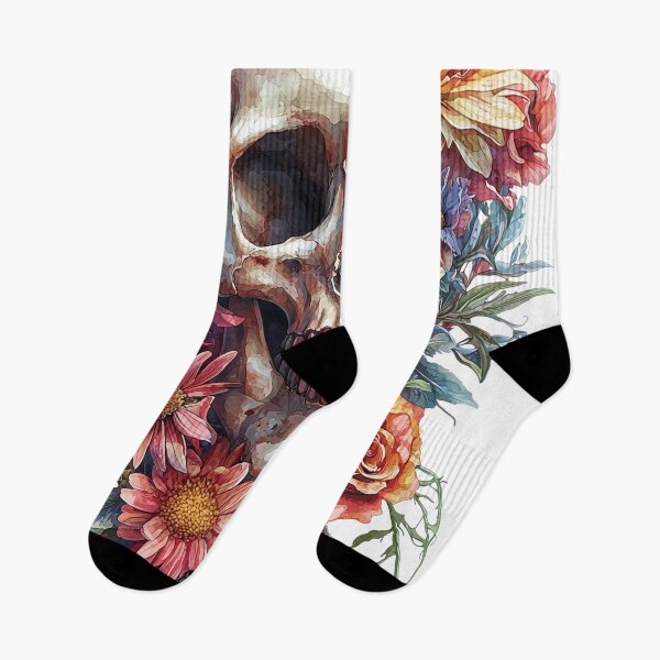 Item preview, Floral Skull - Boho Chic Gothic Art designed and sold by pixal-shop.
