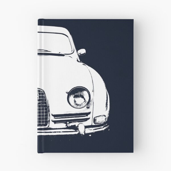 Item preview, Saab 96 classic 1960s Swedish car block white designed and sold by soitwouldseem.