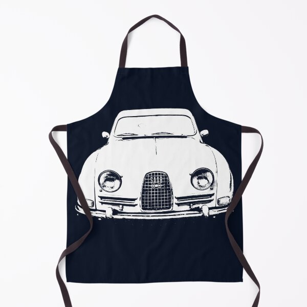Item preview, Saab 96 classic 1960s Swedish car block white designed and sold by soitwouldseem.