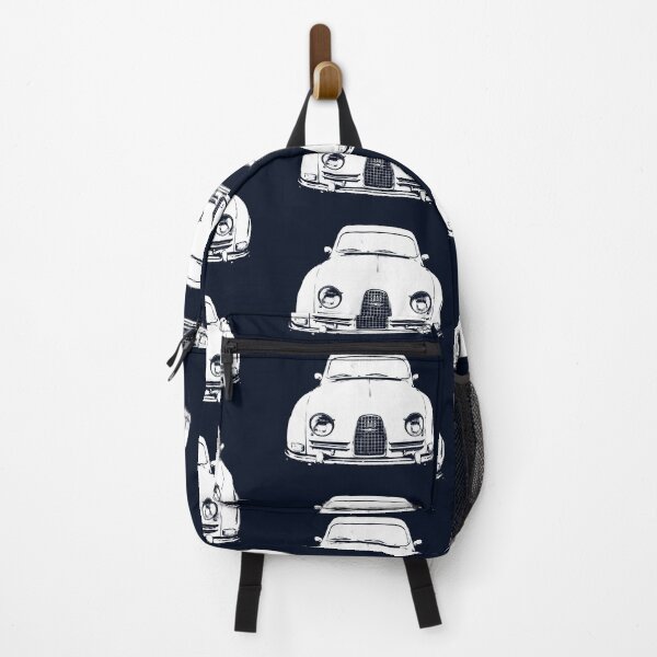 Item preview, Saab 96 classic 1960s Swedish car block white designed and sold by soitwouldseem.