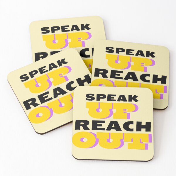 Item preview, Speak up reach out - Mental health awareness designs - Mental health matters designed and sold by ScientistArtist.